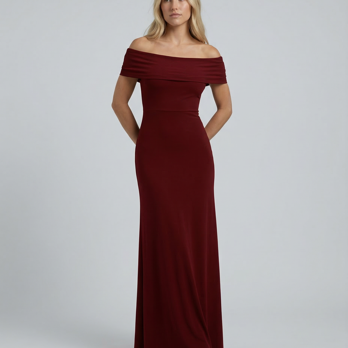 Sophia | Maxi Dress with Off-Shoulder Neckline