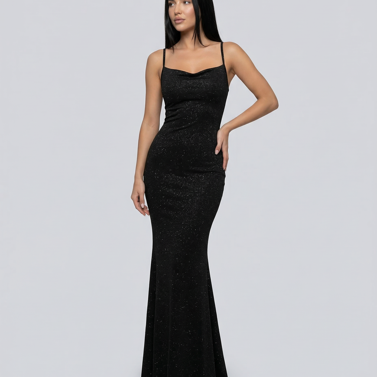 Aria | Maxi Dress with Cross-Back Detail