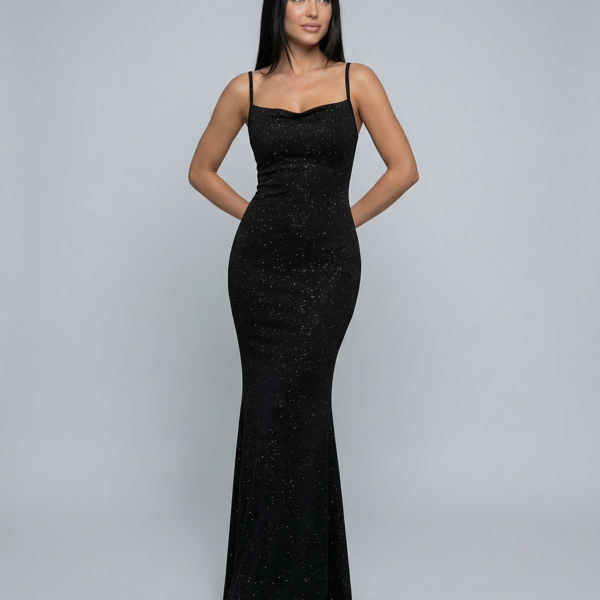 Aria | Maxi Dress with Cross-Back Detail