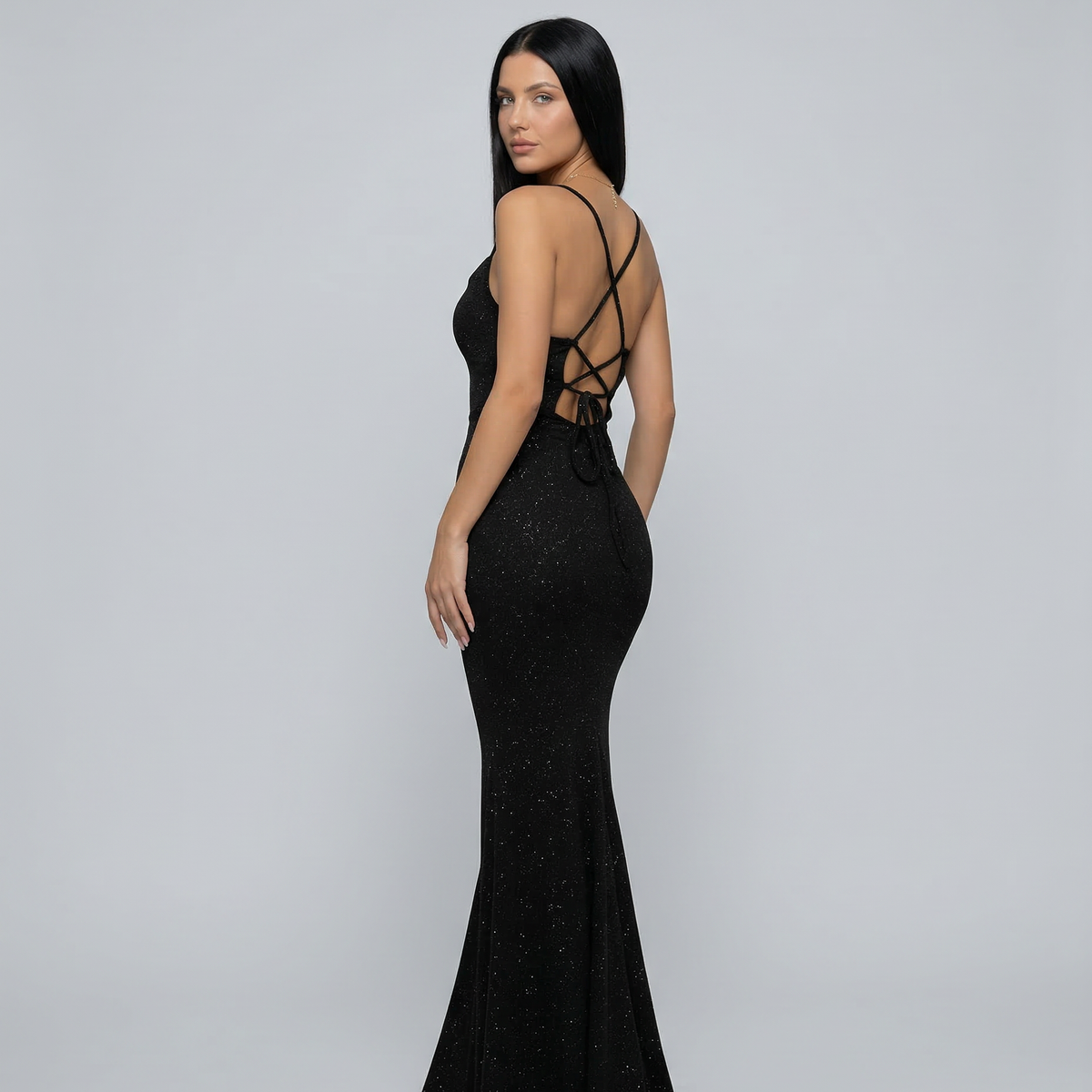 Aria | Maxi Dress with Cross-Back Detail