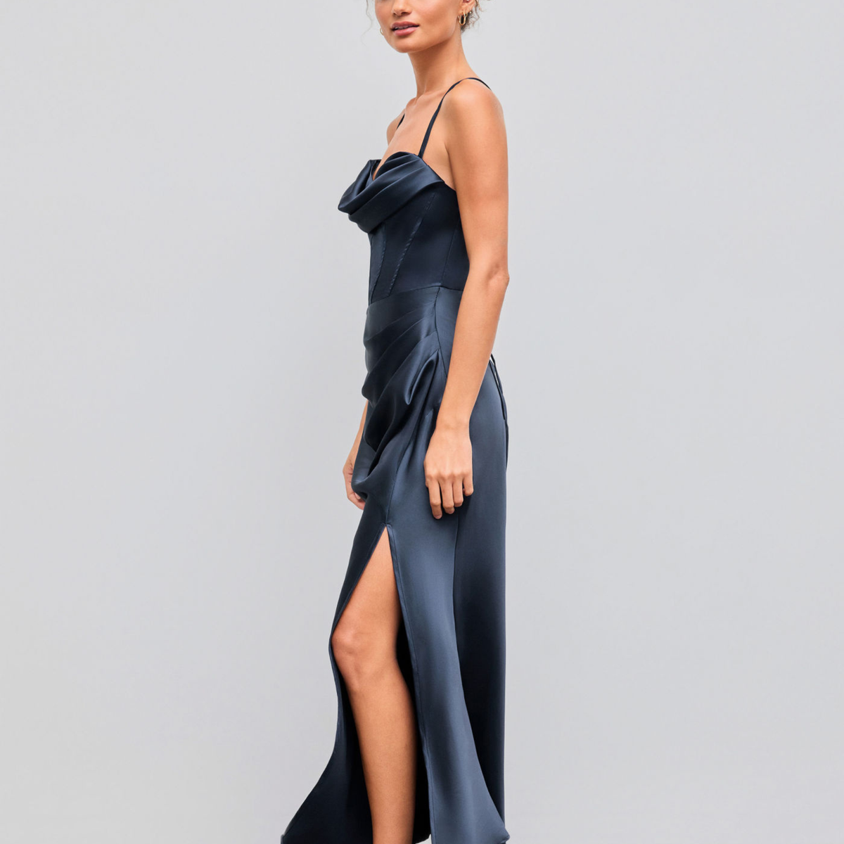 Evelina | Maxi Dress with Draped Bodice