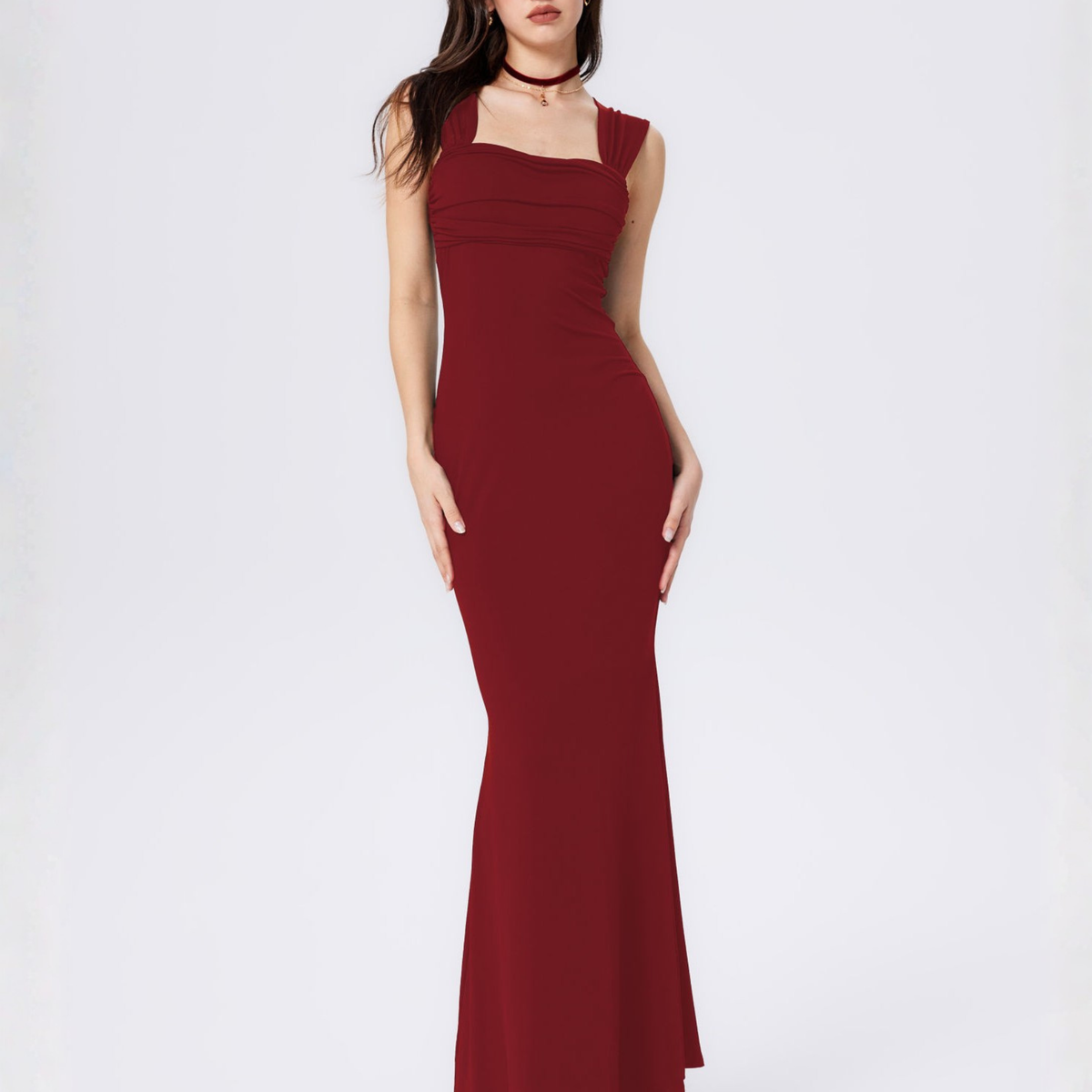 Layla | Maxi Dress with Draped Bodice