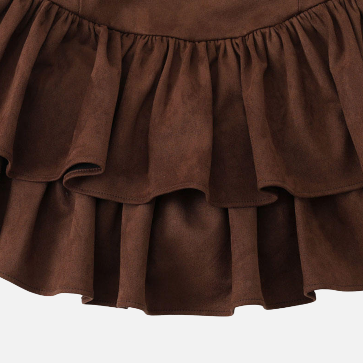 Skylar | Ruffled Mini Dress with Zipper Back