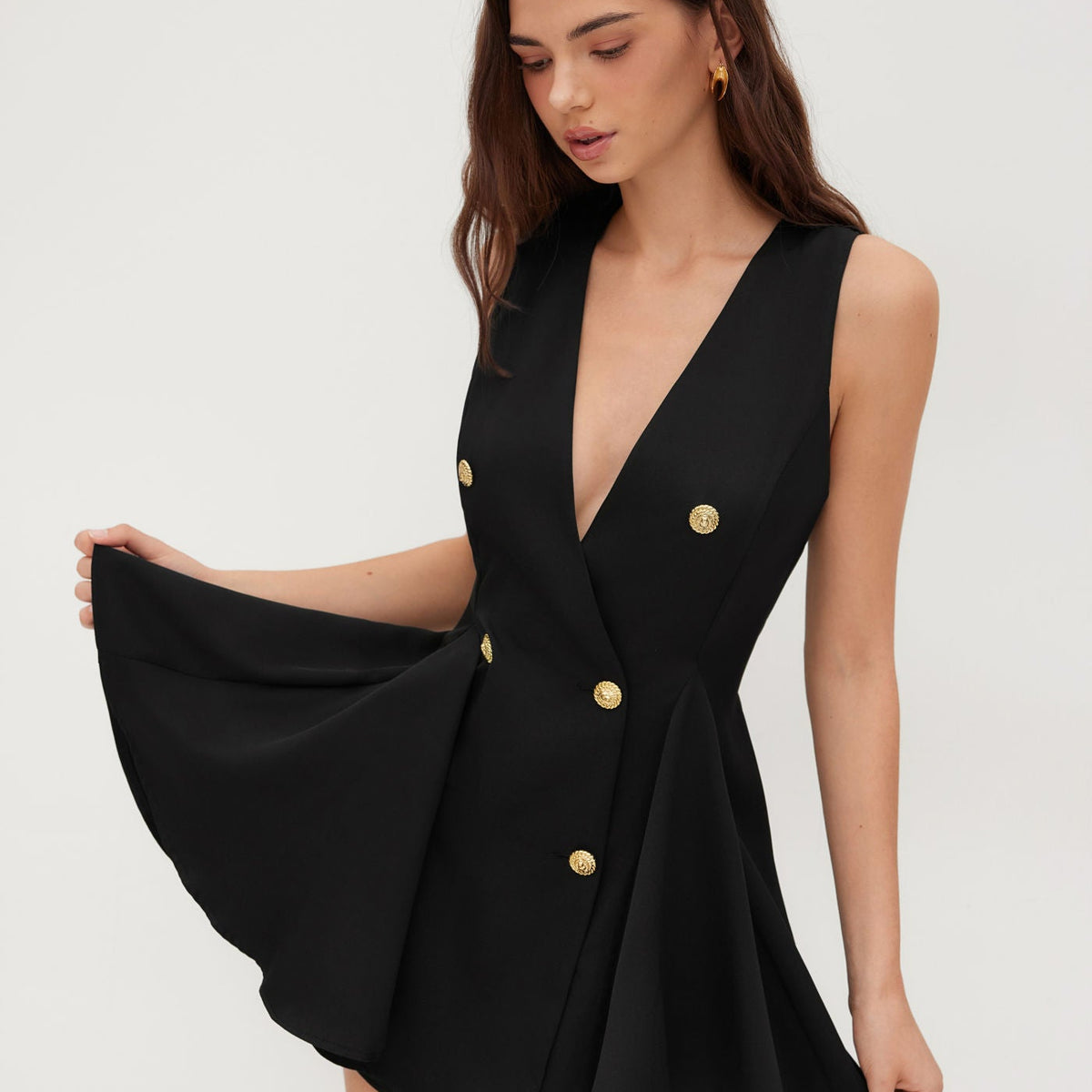 Camila | Mini Dress with Double-Breasted Design