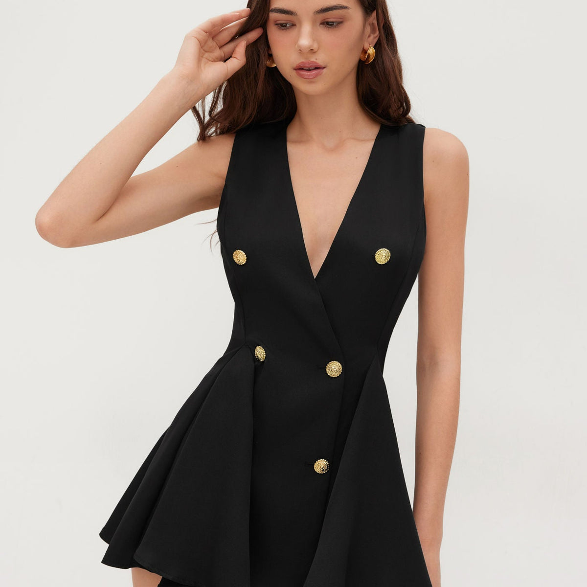 Camila | Mini Dress with Double-Breasted Design
