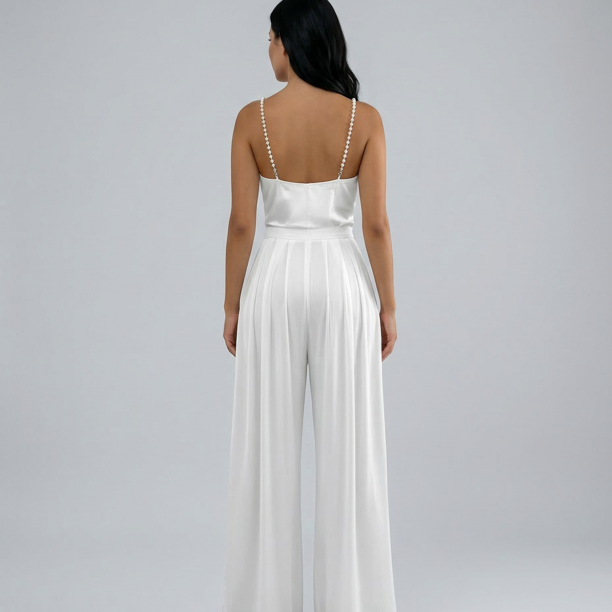 Ava | Wide-Leg Sleeveless V-Neck Jumpsuit