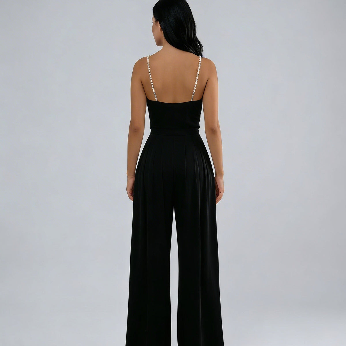 Ava | Wide-Leg Sleeveless V-Neck Jumpsuit