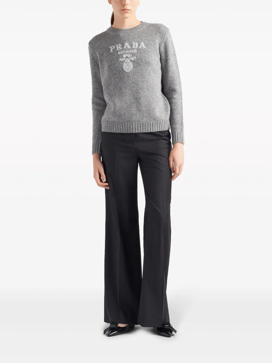 PRADA Wool T-Shirt for Women - SS25 Collection
