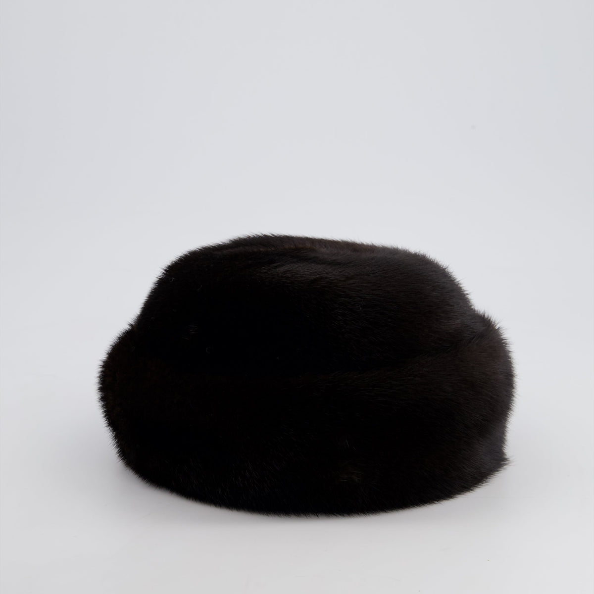 Chanel Chocolate Brown Vintage Mink Hat Size 57
