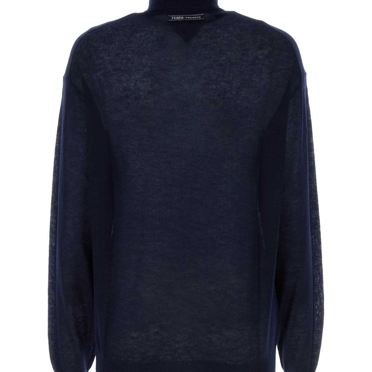 PRADA See-Through Cashmere Sweater for Women - SS24