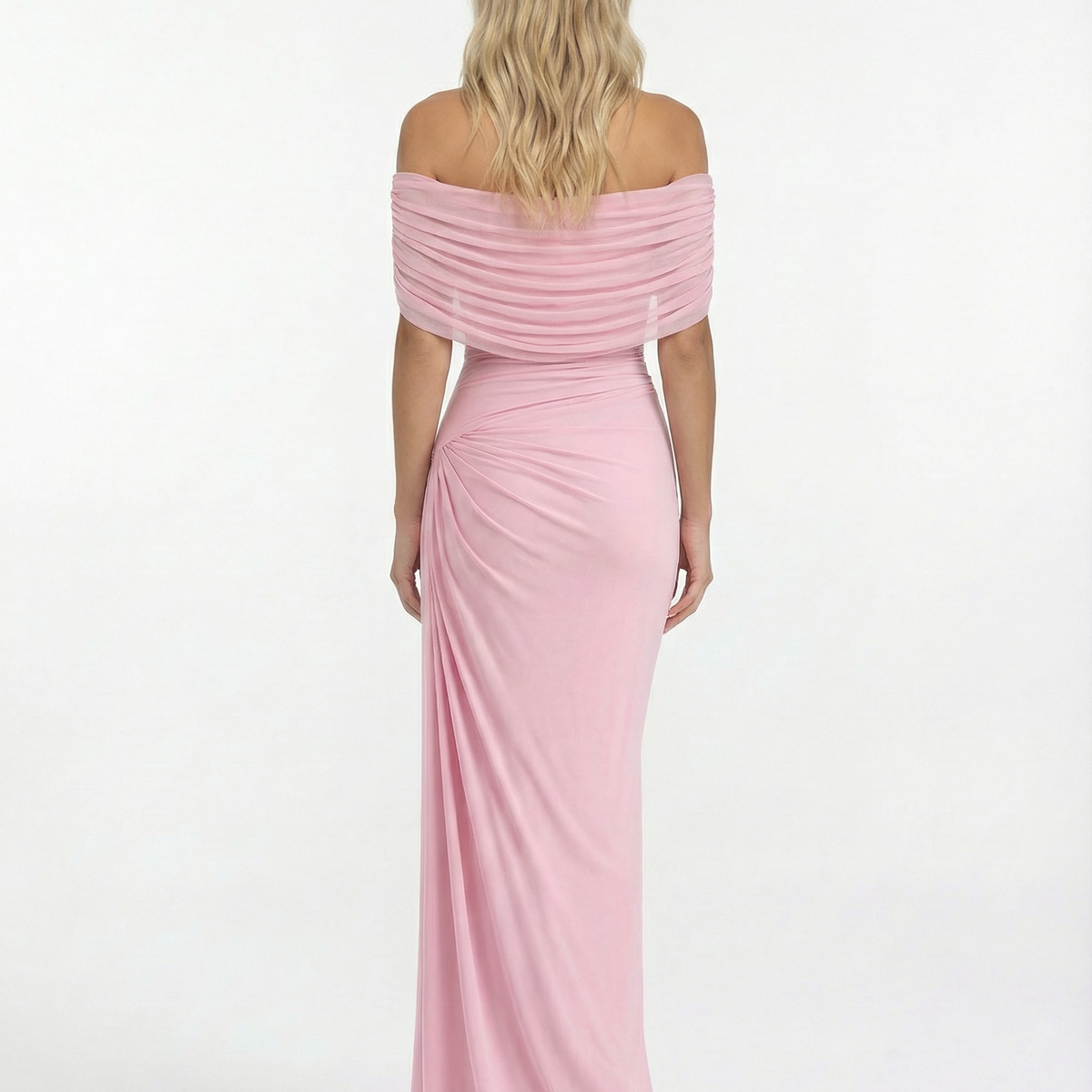 Beatriz | Maxi Dress with Draped High Neck and Ruched Detail