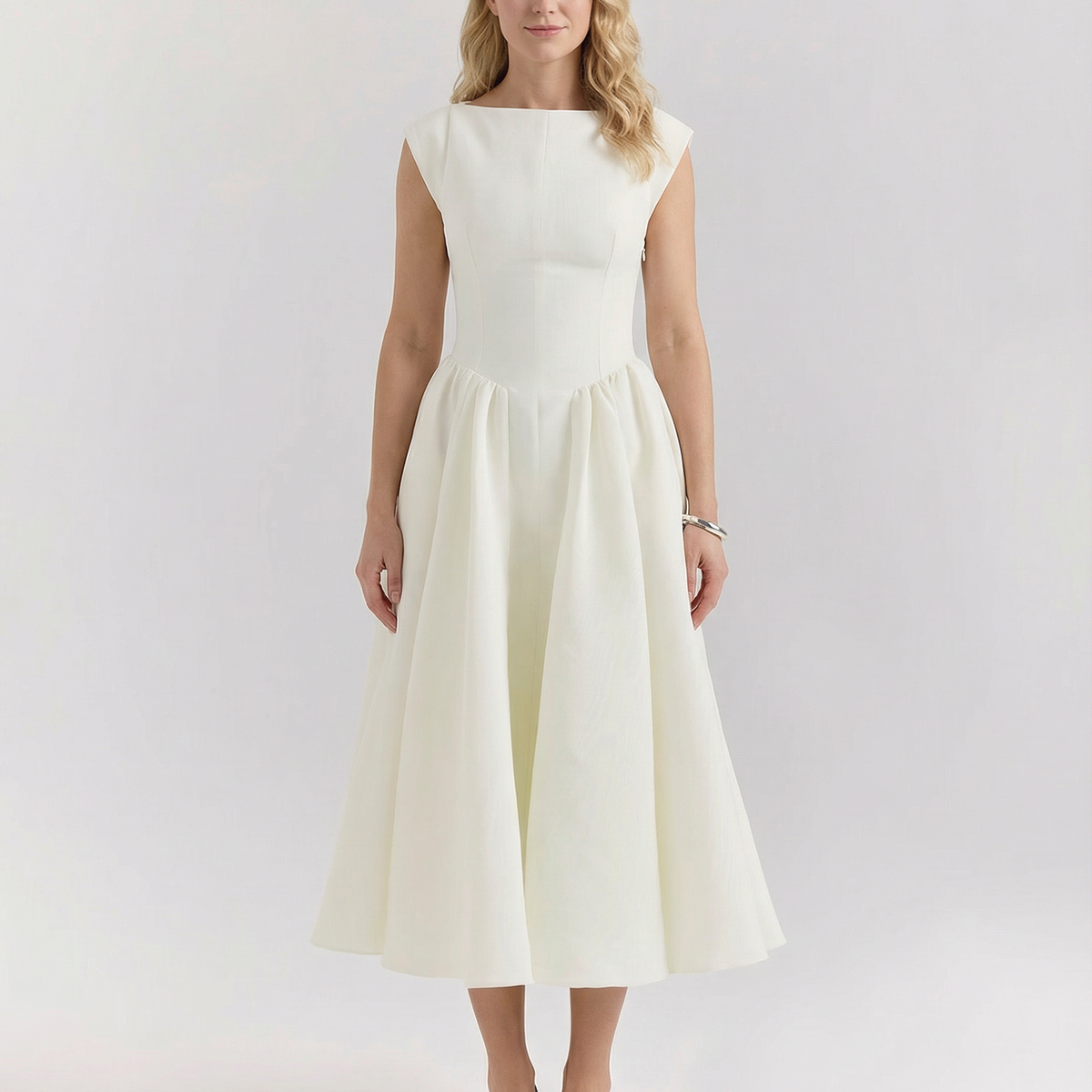Hazel | Open-Back Midi Dress