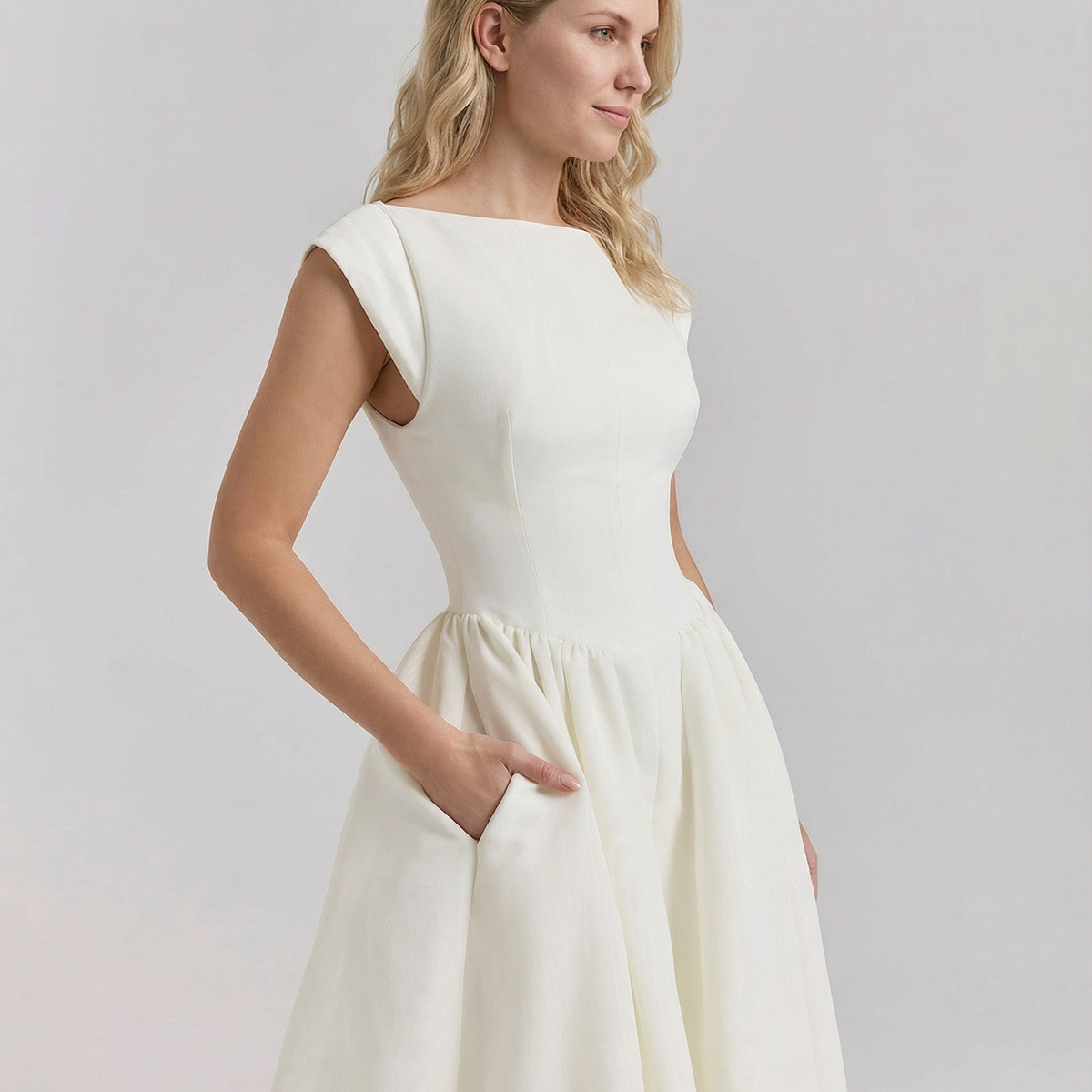 Hazel | Open-Back Midi Dress
