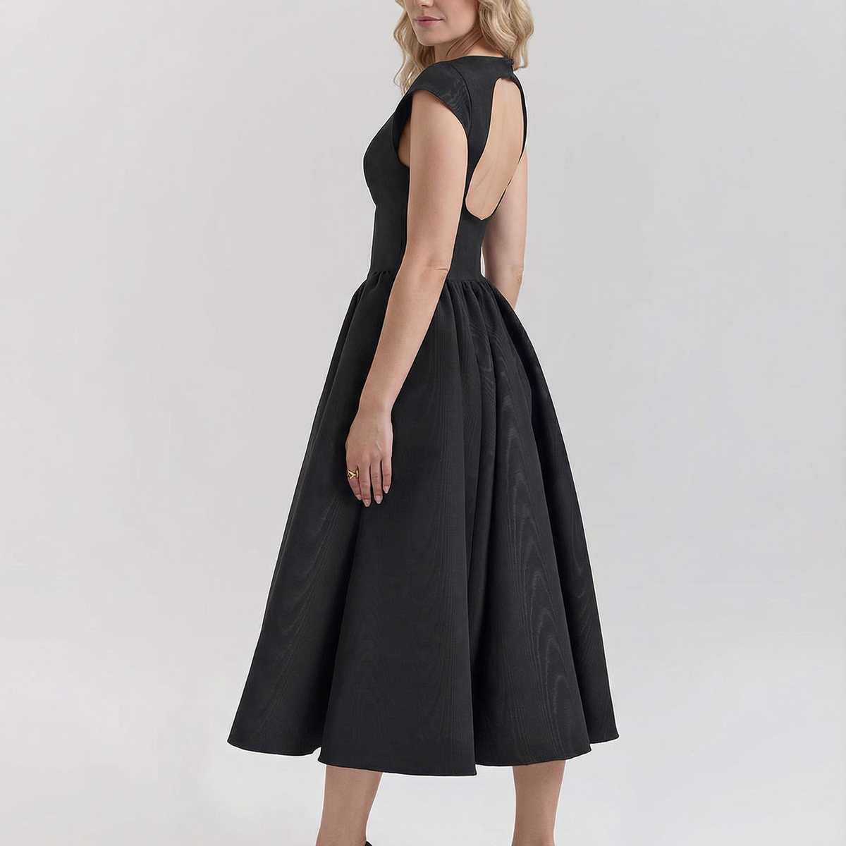 Hazel | Open-Back Midi Dress