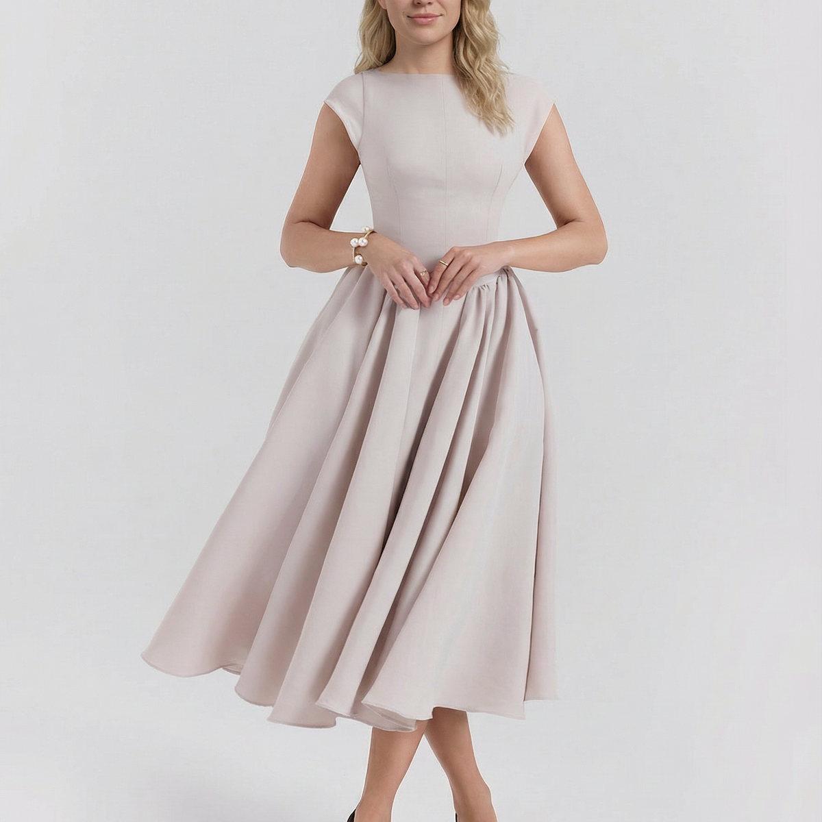 Hazel | Open-Back Midi Dress