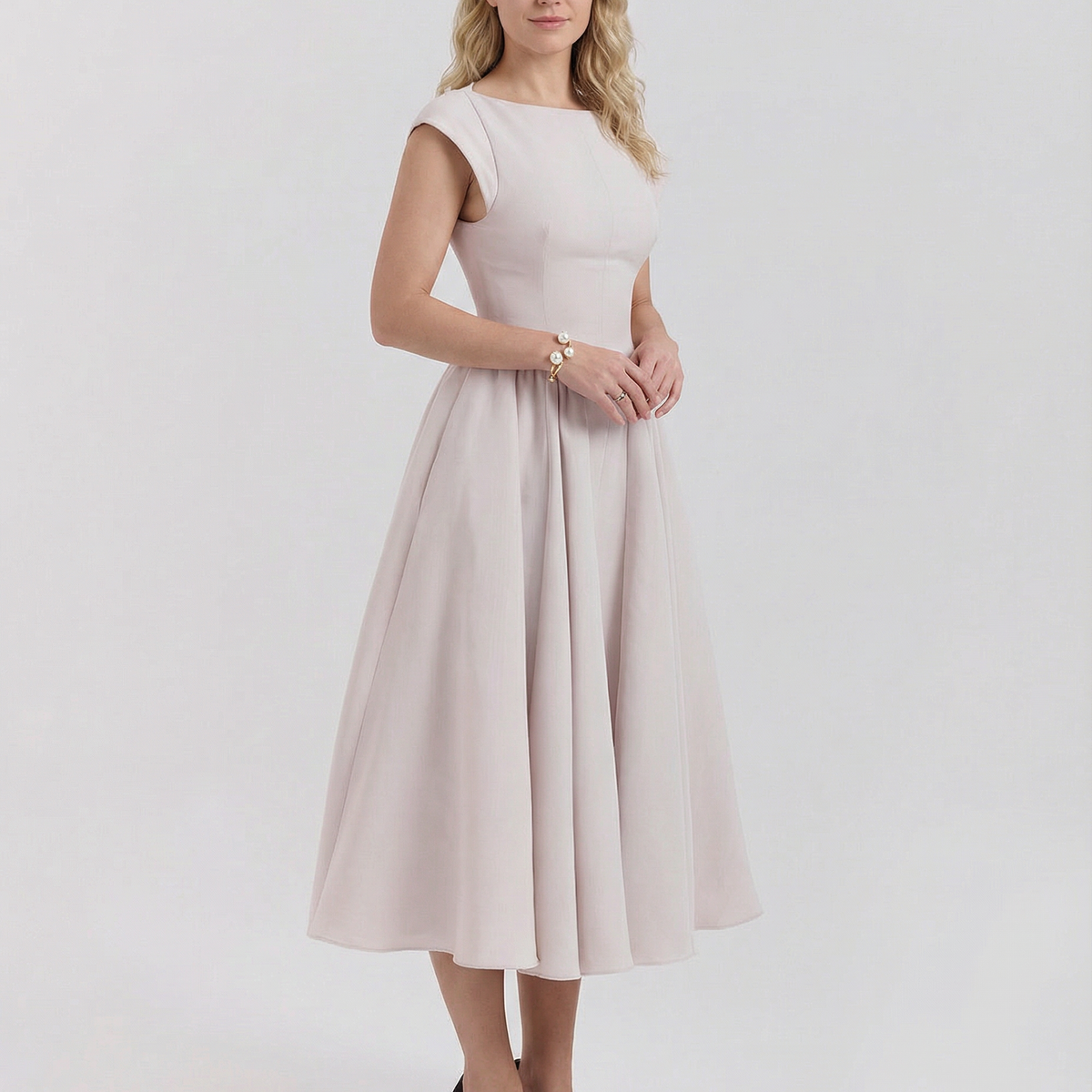 Hazel | Open-Back Midi Dress