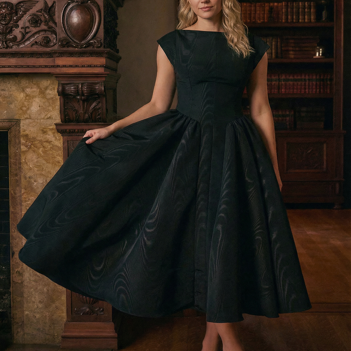 Hazel | Open-Back Midi Dress