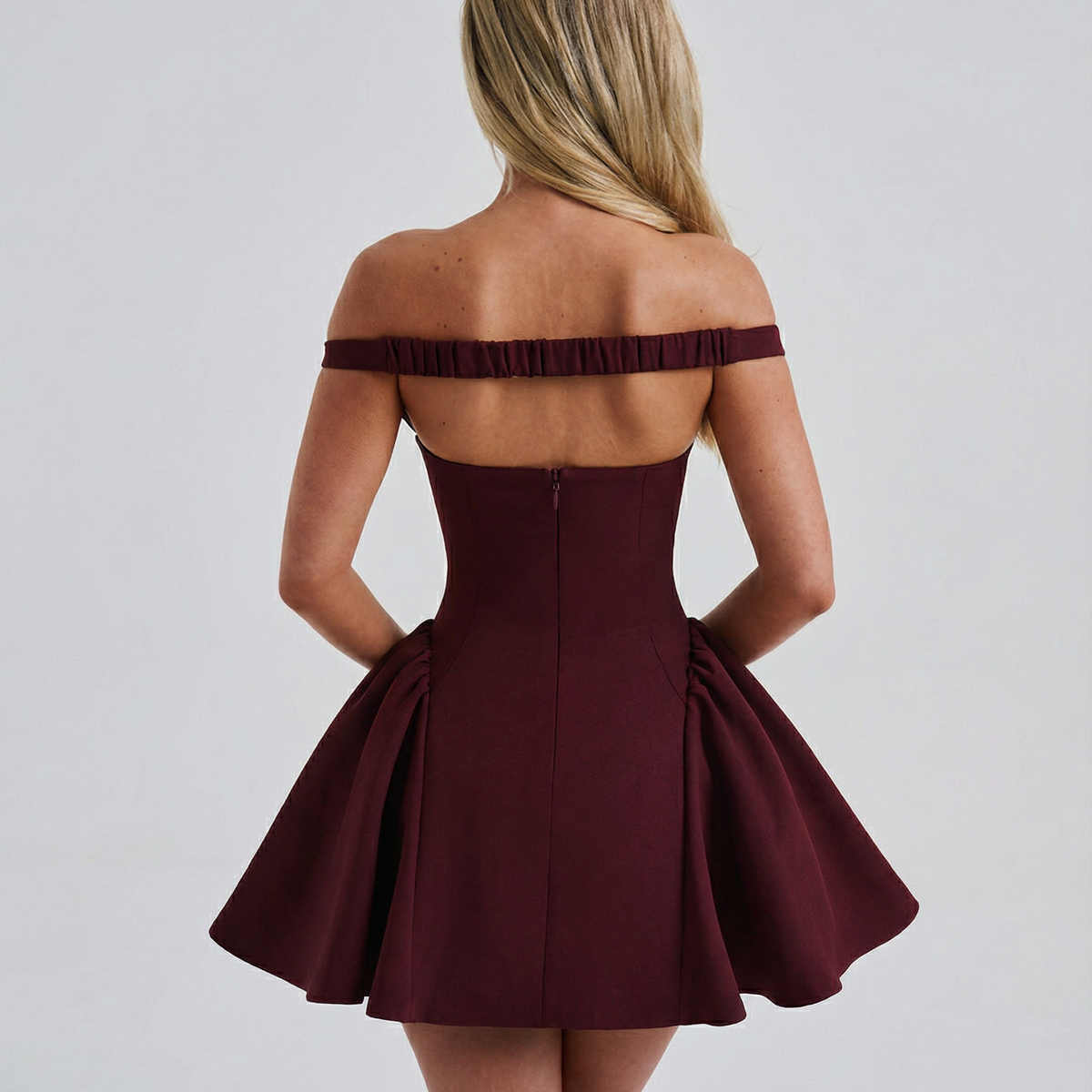 Serina | Mini Dress with Off-Shoulder Neckline