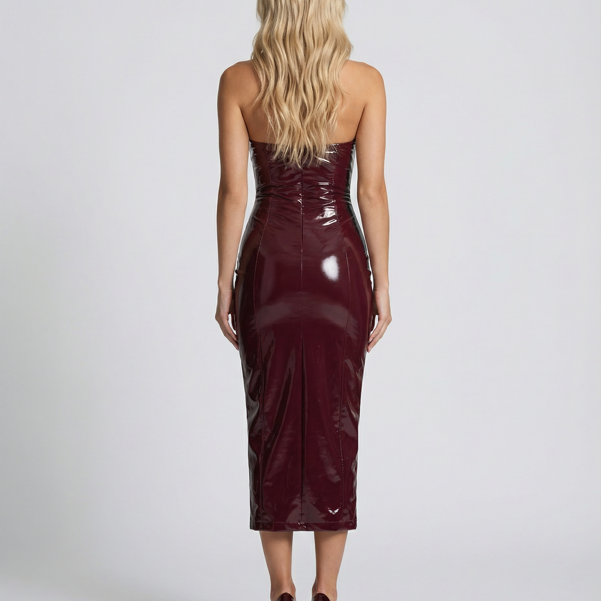 Mabel | Midi Dress with Halter Neck and Open Back