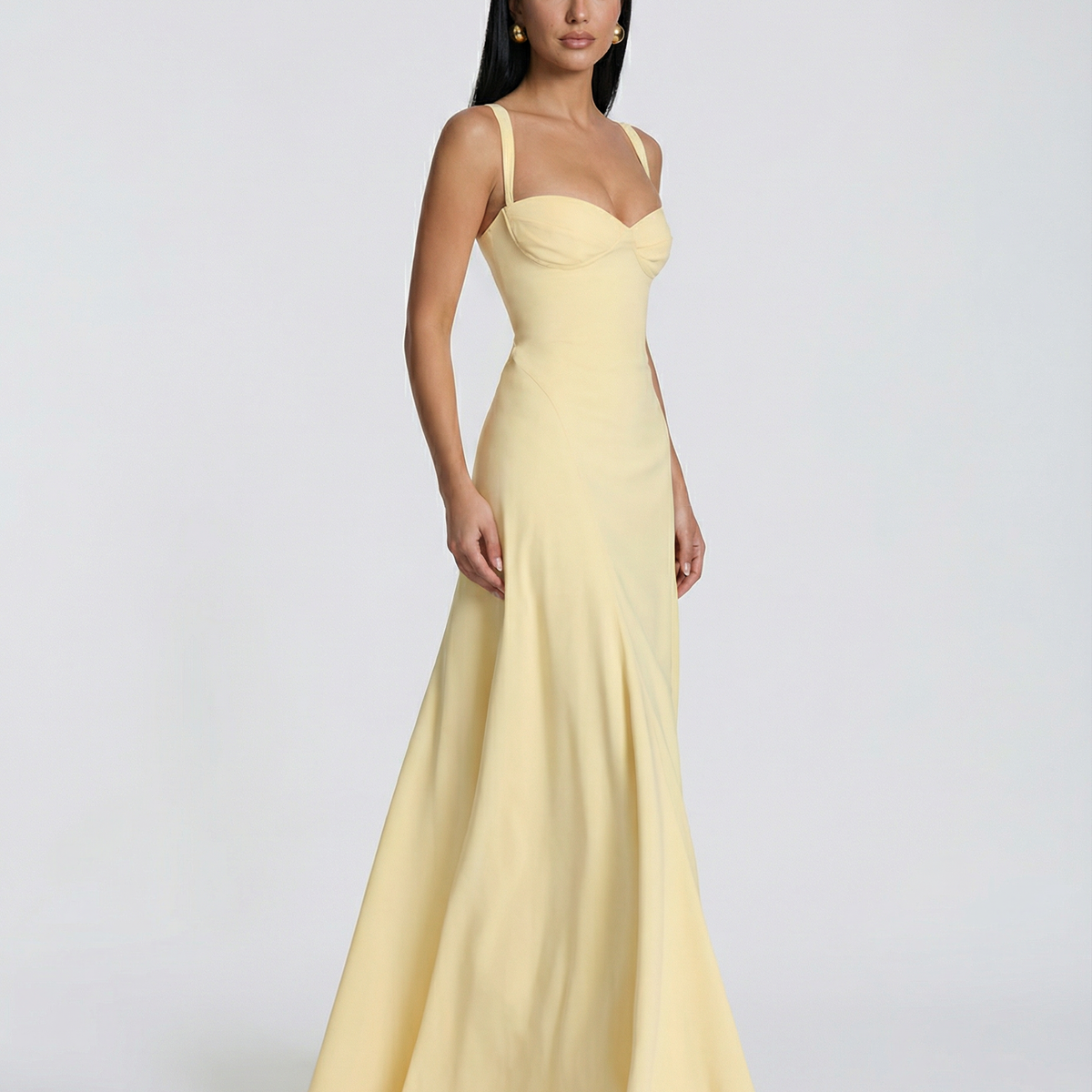 Mary | Maxi Dress with Corset Bodice and Lace-Up Back