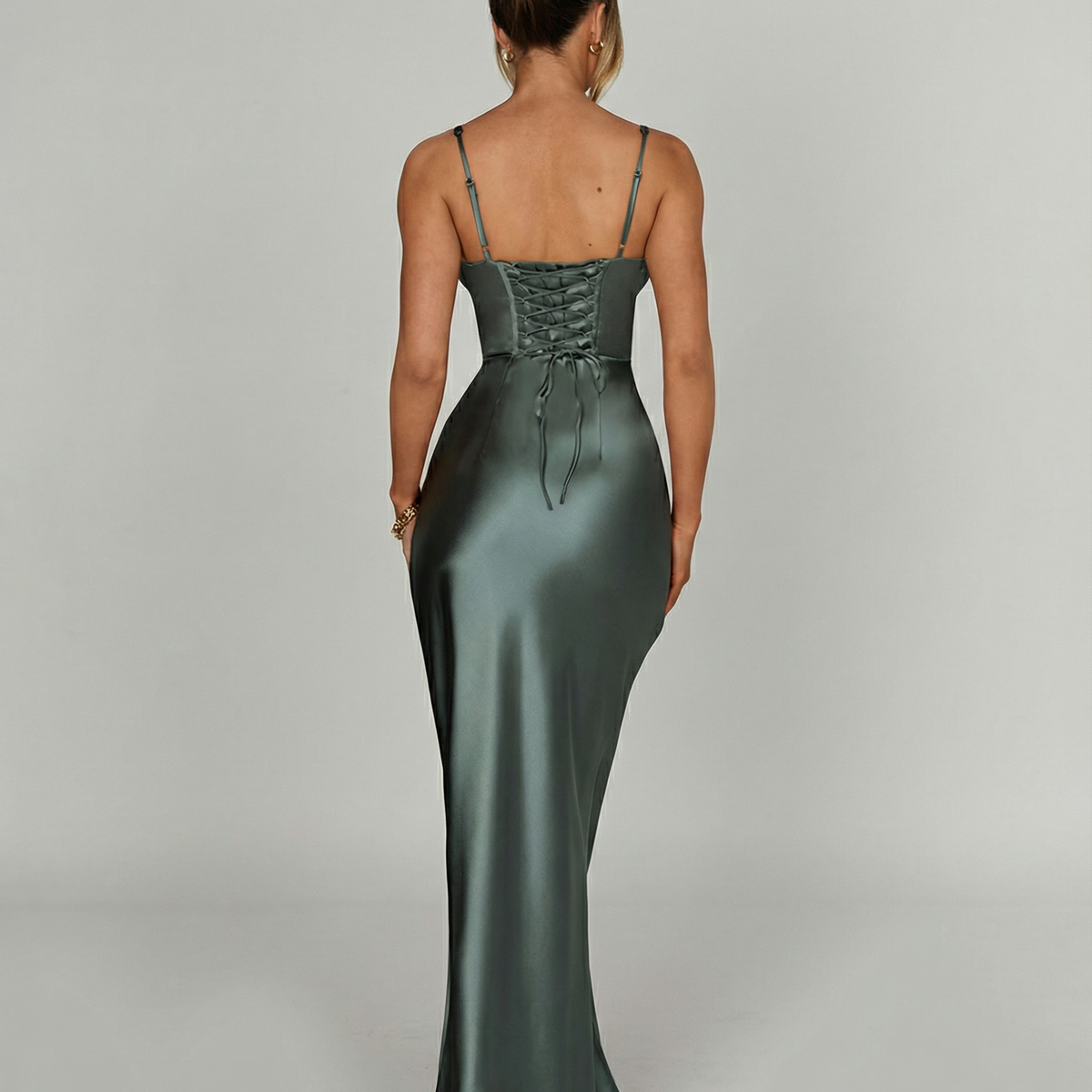 Genesis | Maxi Dress with Structured Corset Bodice