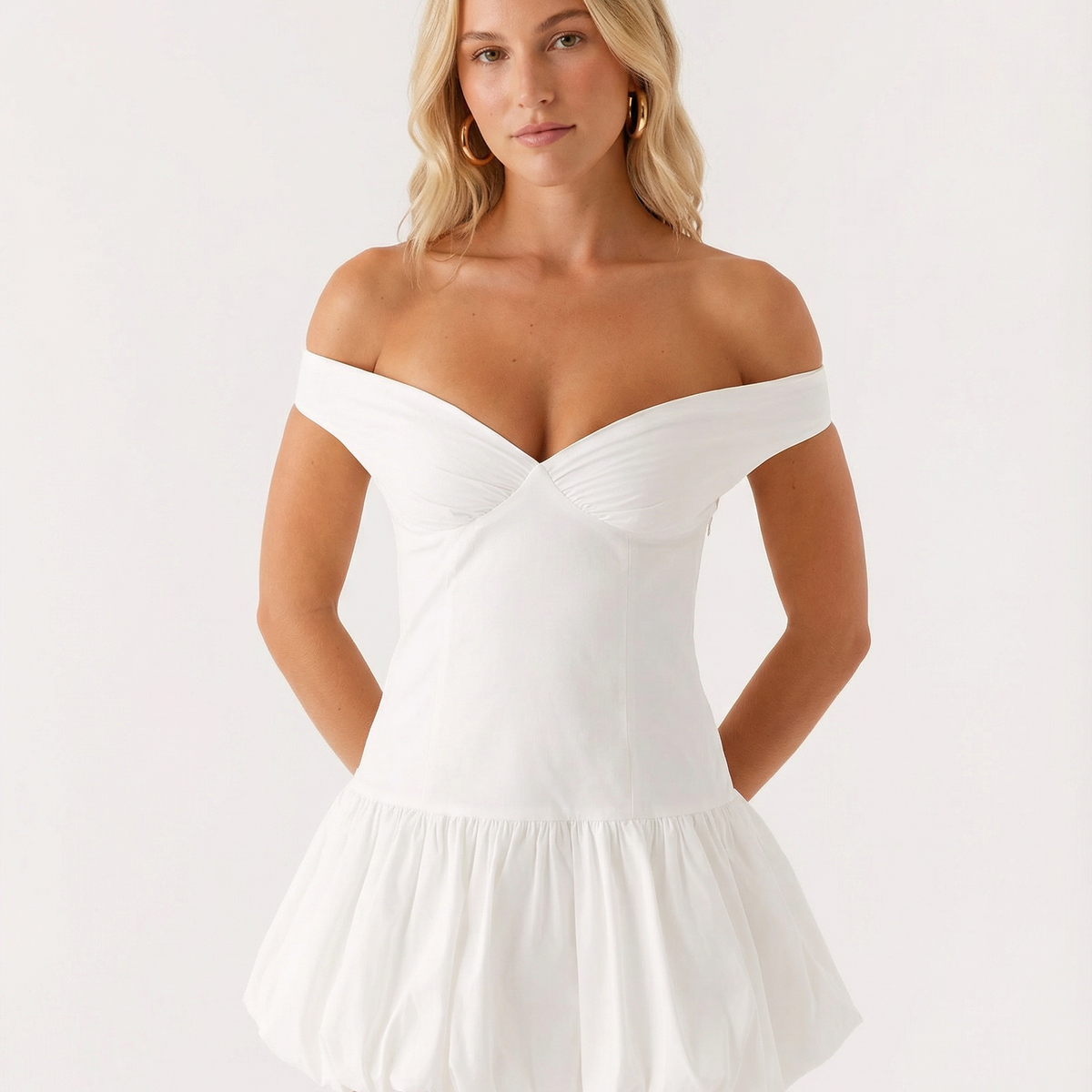 Cynthia | Off Shoulder Sleeveless Mini Dress