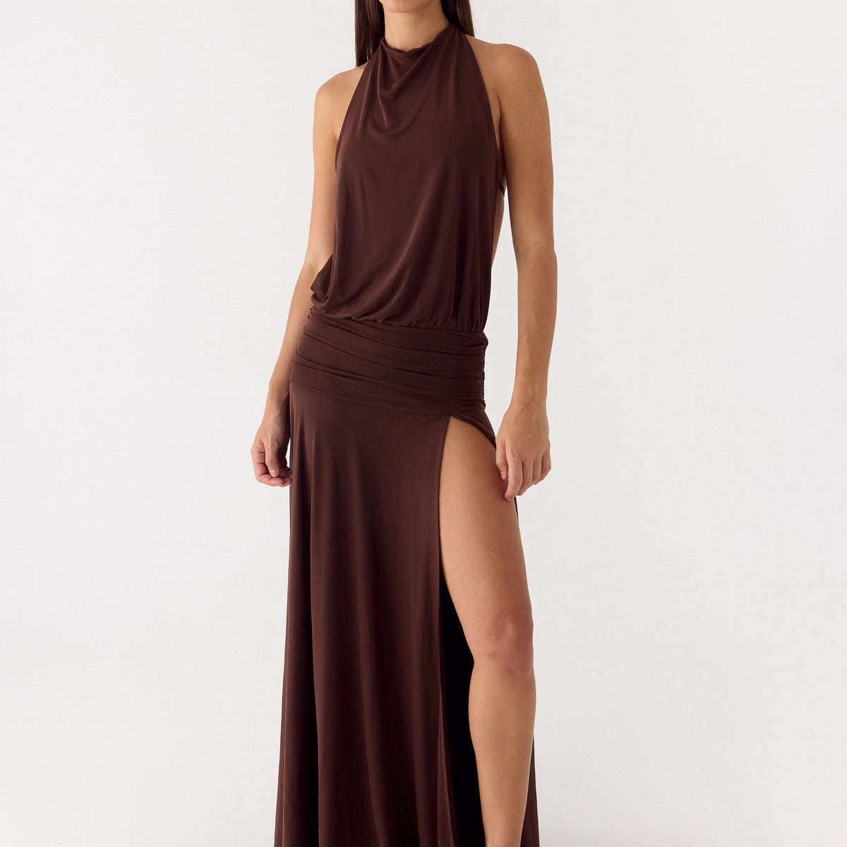 Clara | Off Shoulder Ruffle Hem Maxi Dress