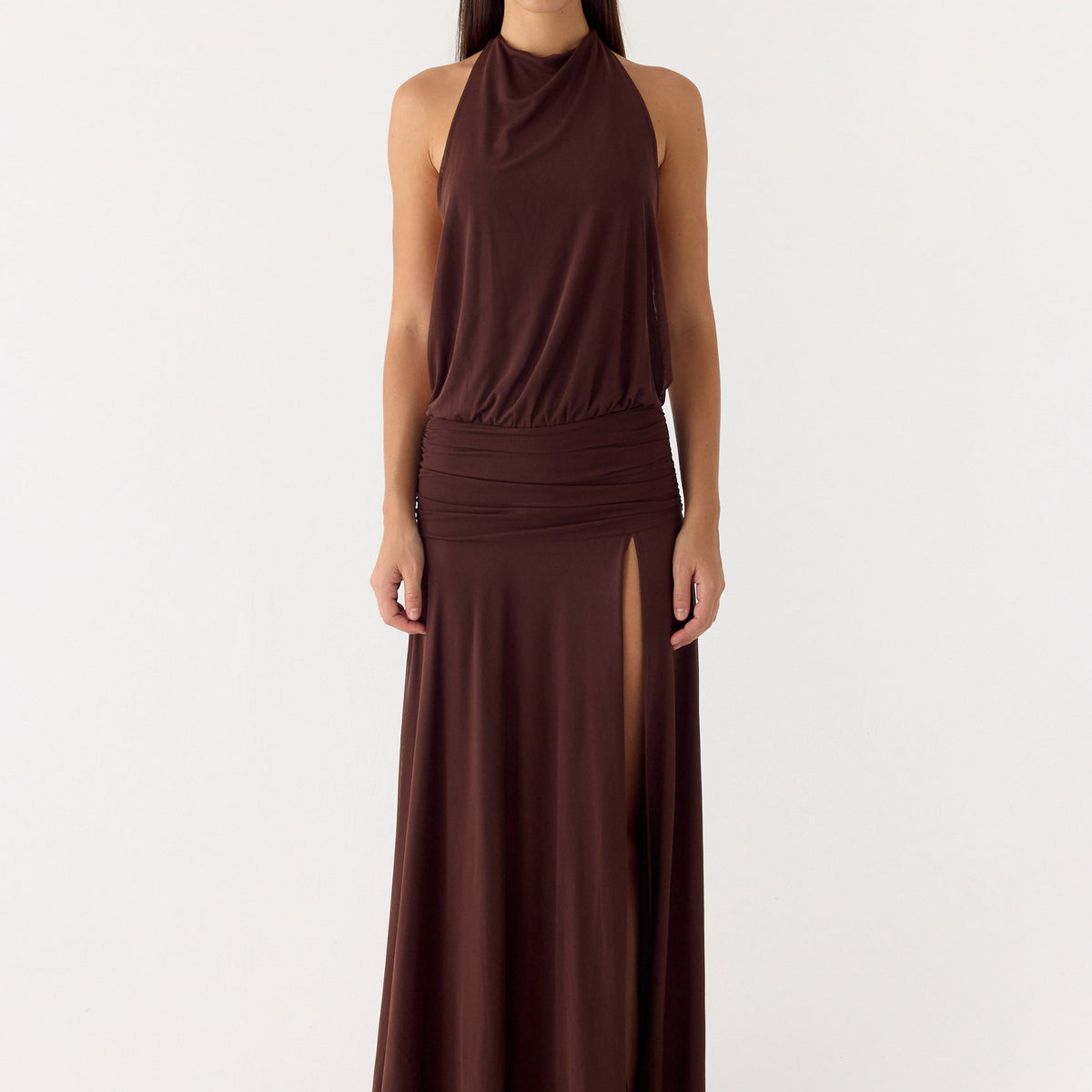 Clara | Off Shoulder Ruffle Hem Maxi Dress
