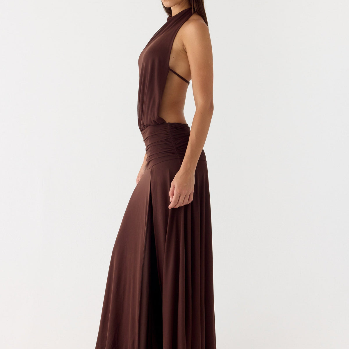 Clara | Off Shoulder Ruffle Hem Maxi Dress