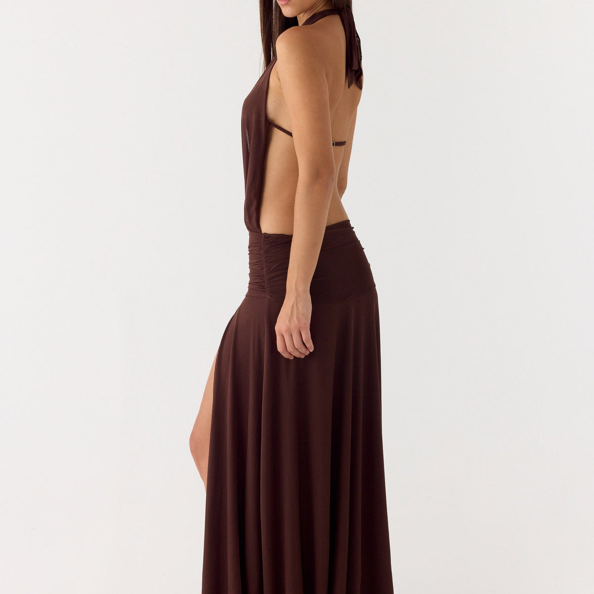 Clara | Off Shoulder Ruffle Hem Maxi Dress