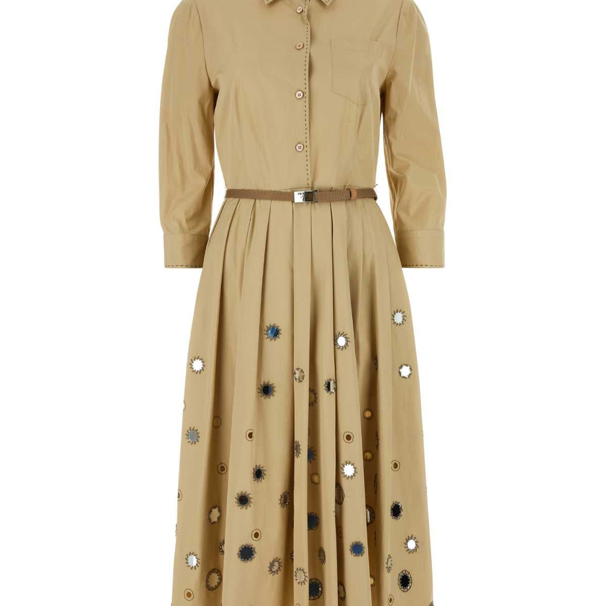 PRADA Cotton Mini Shirt Dress for Women