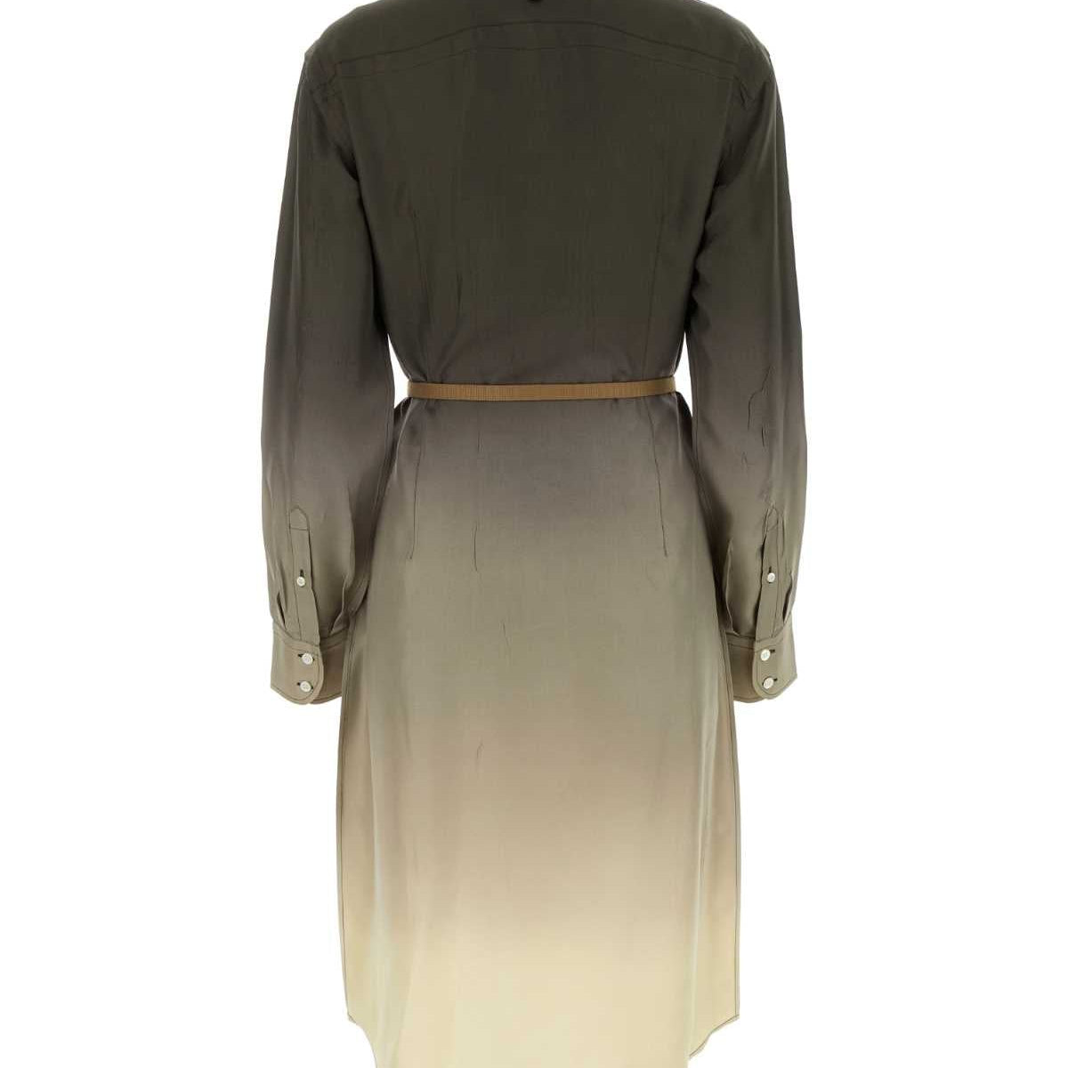 PRADA Multicolor Twill Mini Shirt Dress
