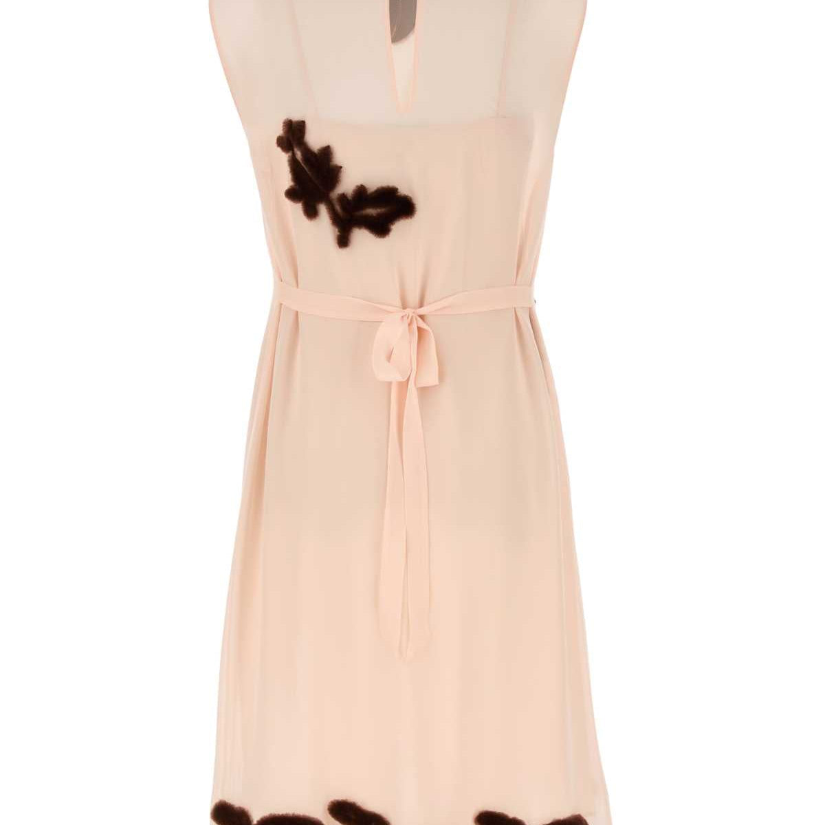 PRADA Chic Georgette Mini Dress