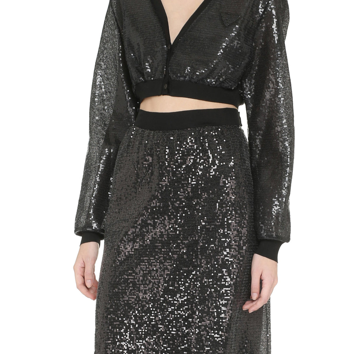 PRADA Mini Sequins Cardigan for Women