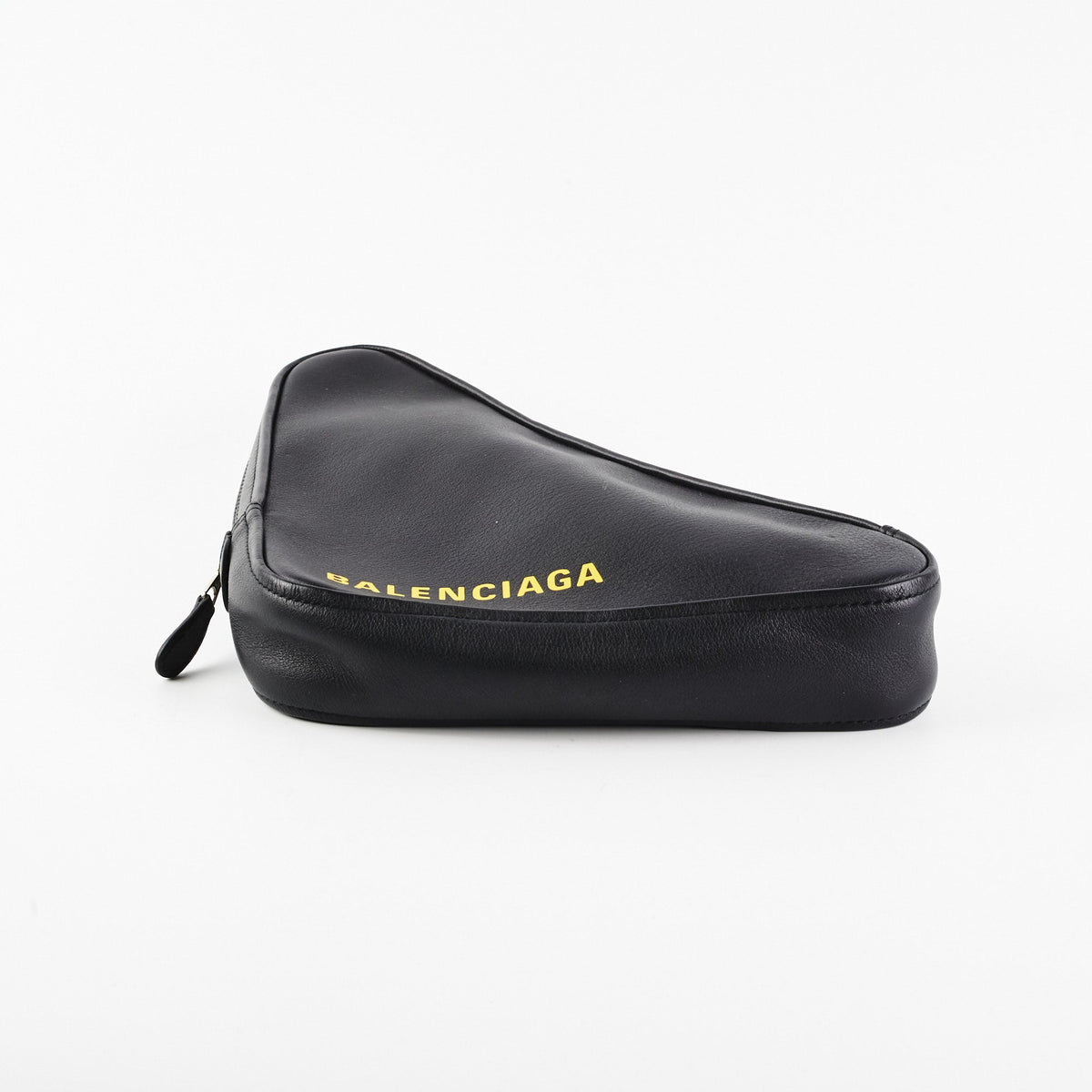 balenciaga Triangle Zip Clutch Black