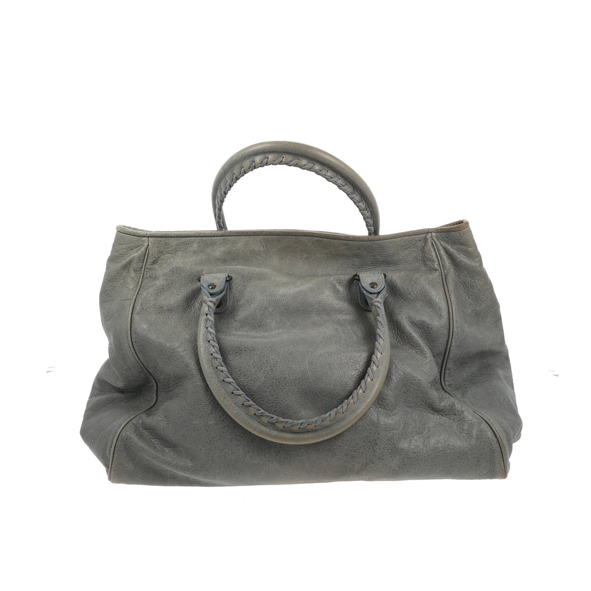 balenciaga Sunday Shoulder Bag in Blue Leather