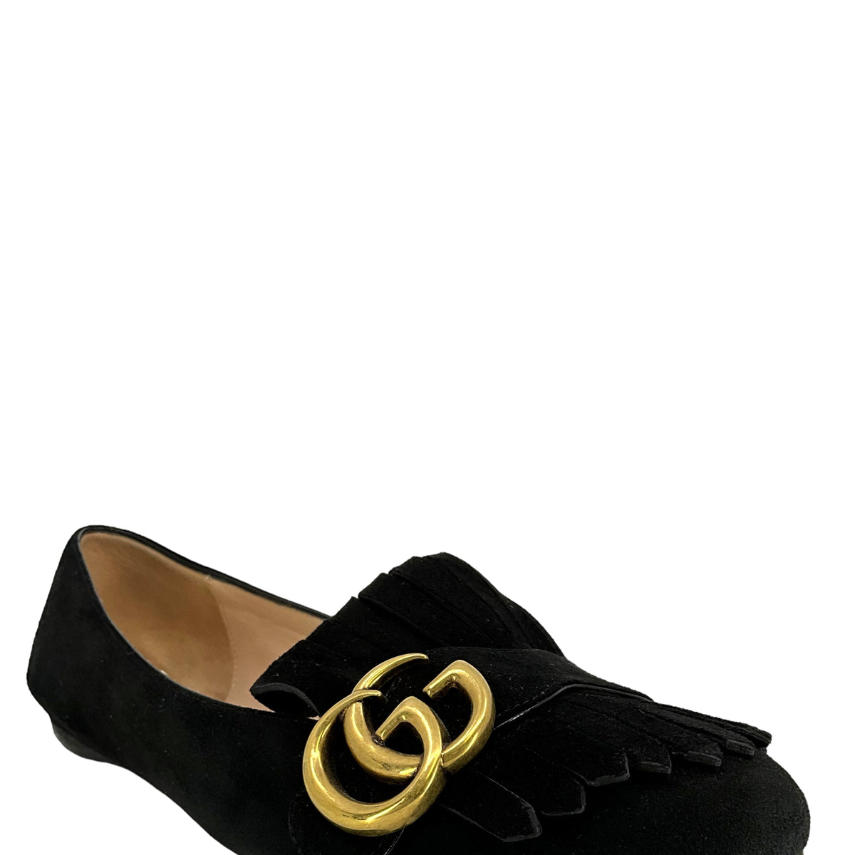 Gucci Marmont GG Suede Flats Size 7.5