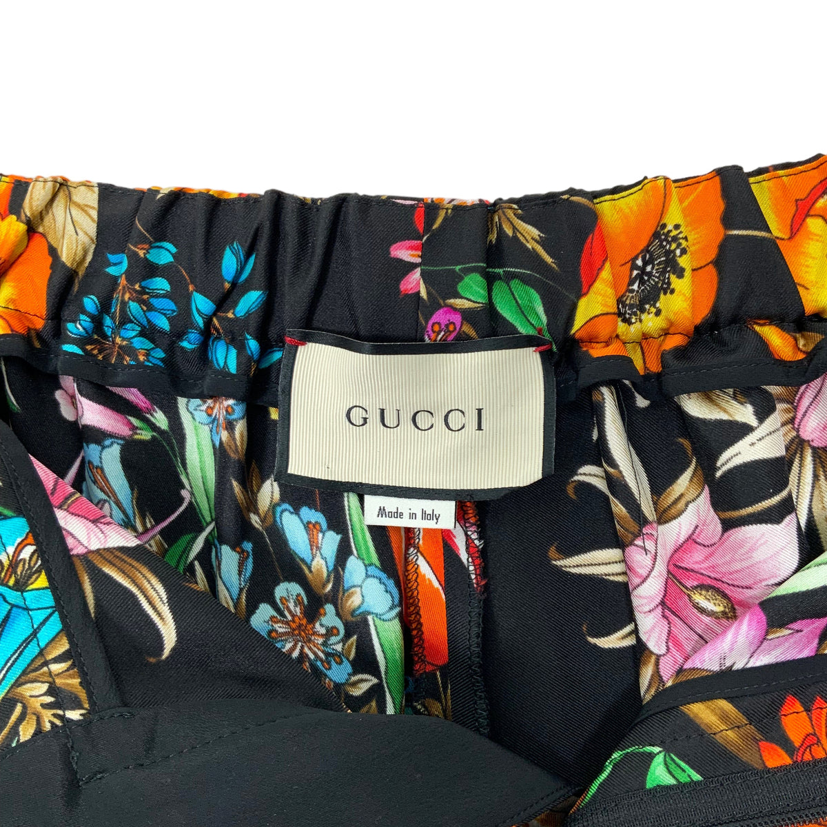 GUCCI Flora Printed Silk Shorts Size S