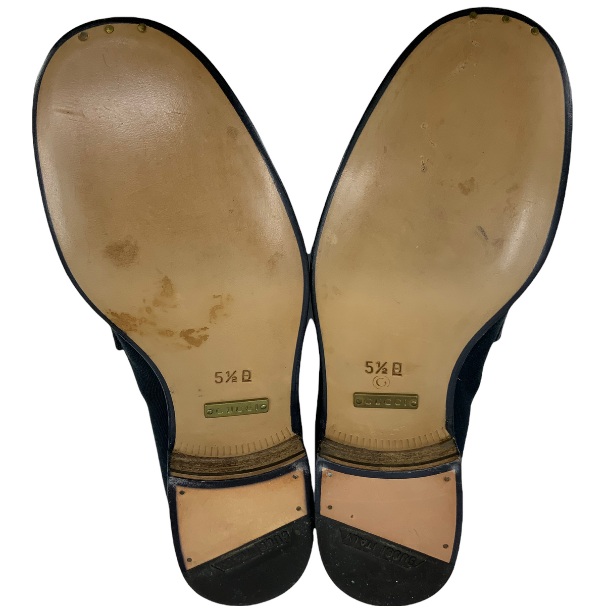 Gucci Canvas Classic Horsebit Loafer Size 5.5