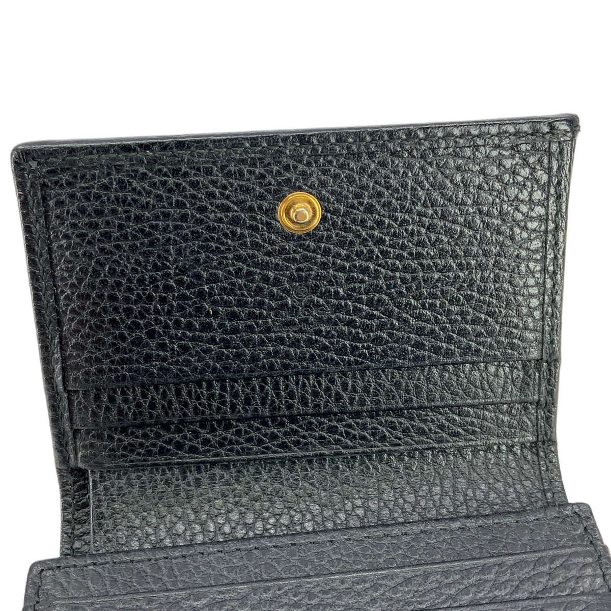 GUCCI Leather GG Marmont Butterfly Compact Wallet