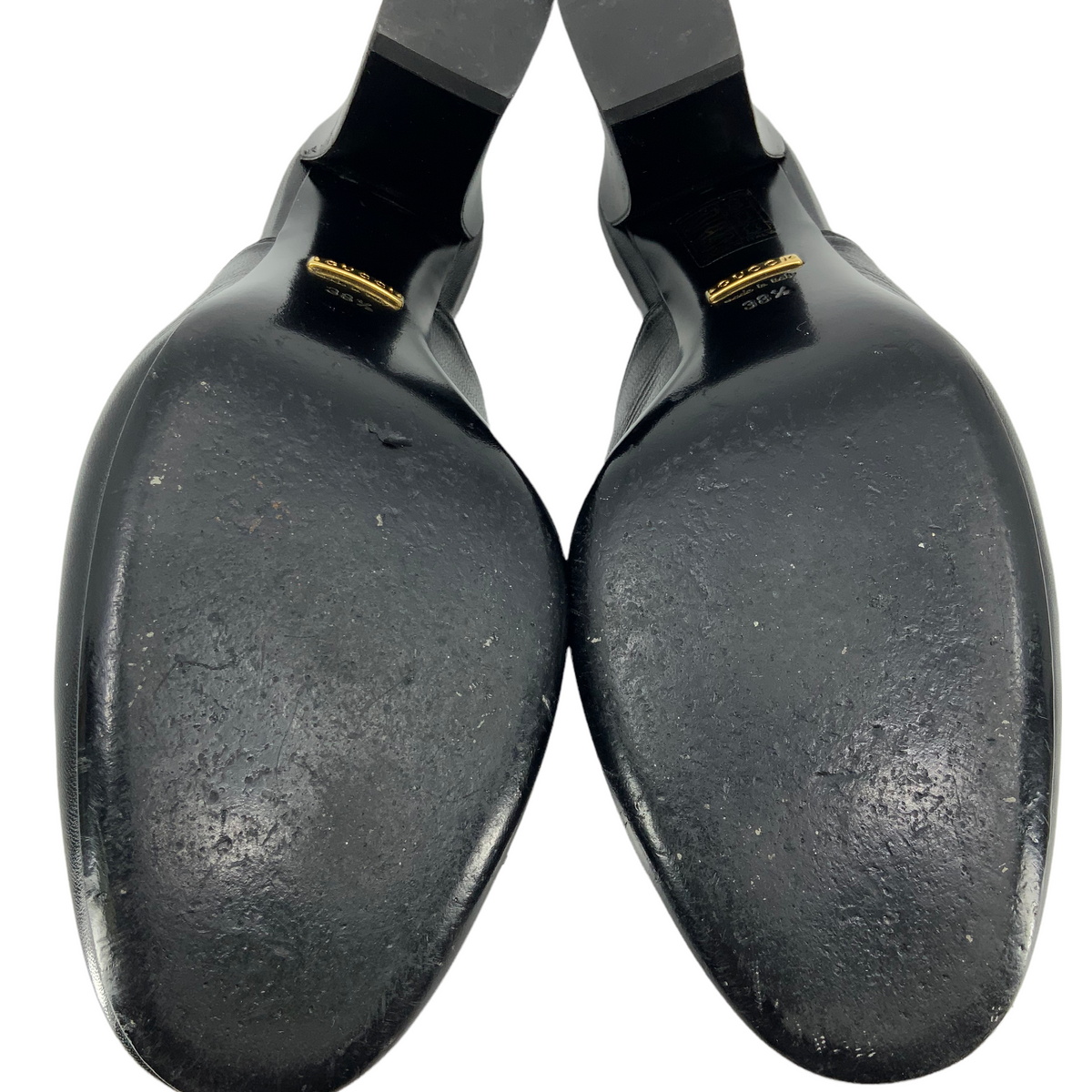 Gucci Julie Princetown Horsebit Mid Heel Mules Size 8.5