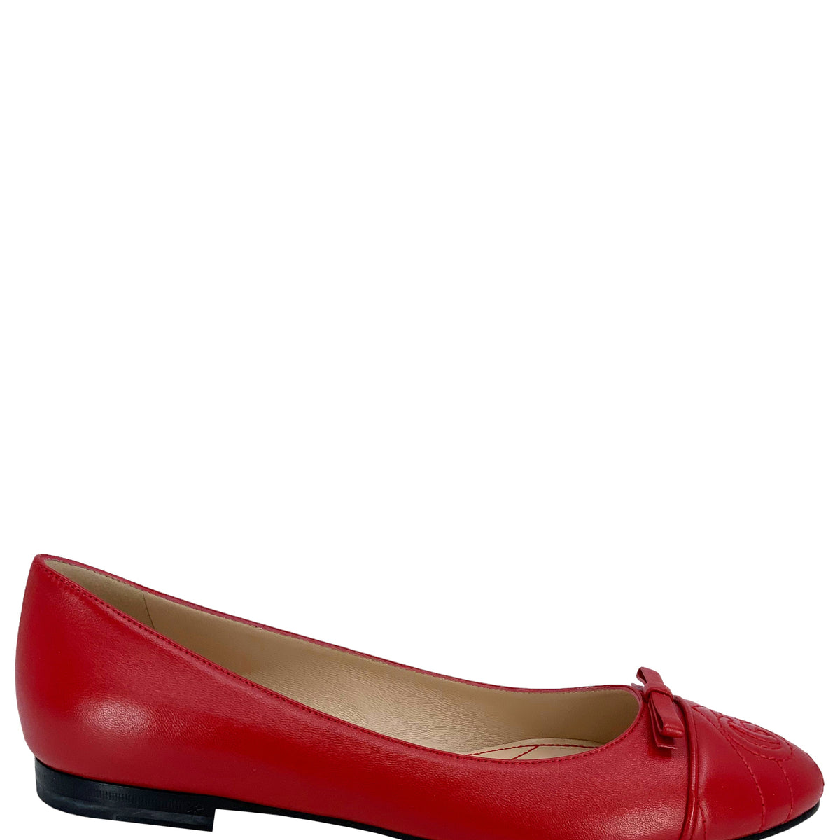 Gucci GG Marmont Leather Ballet Flats Size 8 NEW