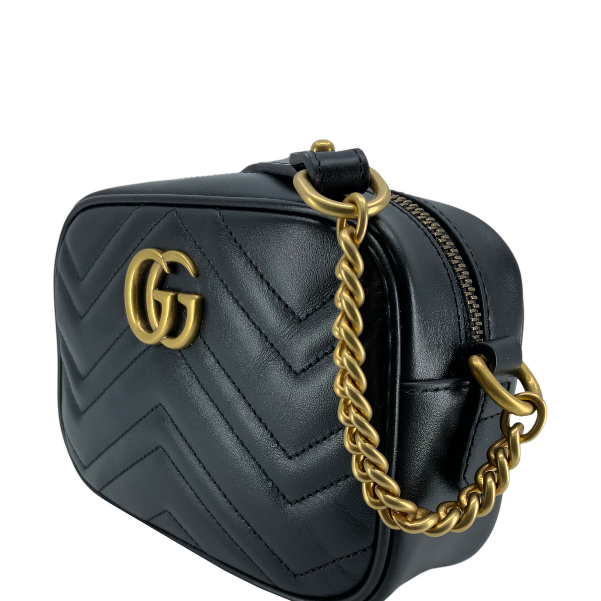 Gucci GG Marmont Mini Matelassé Crossbody Bag NEW