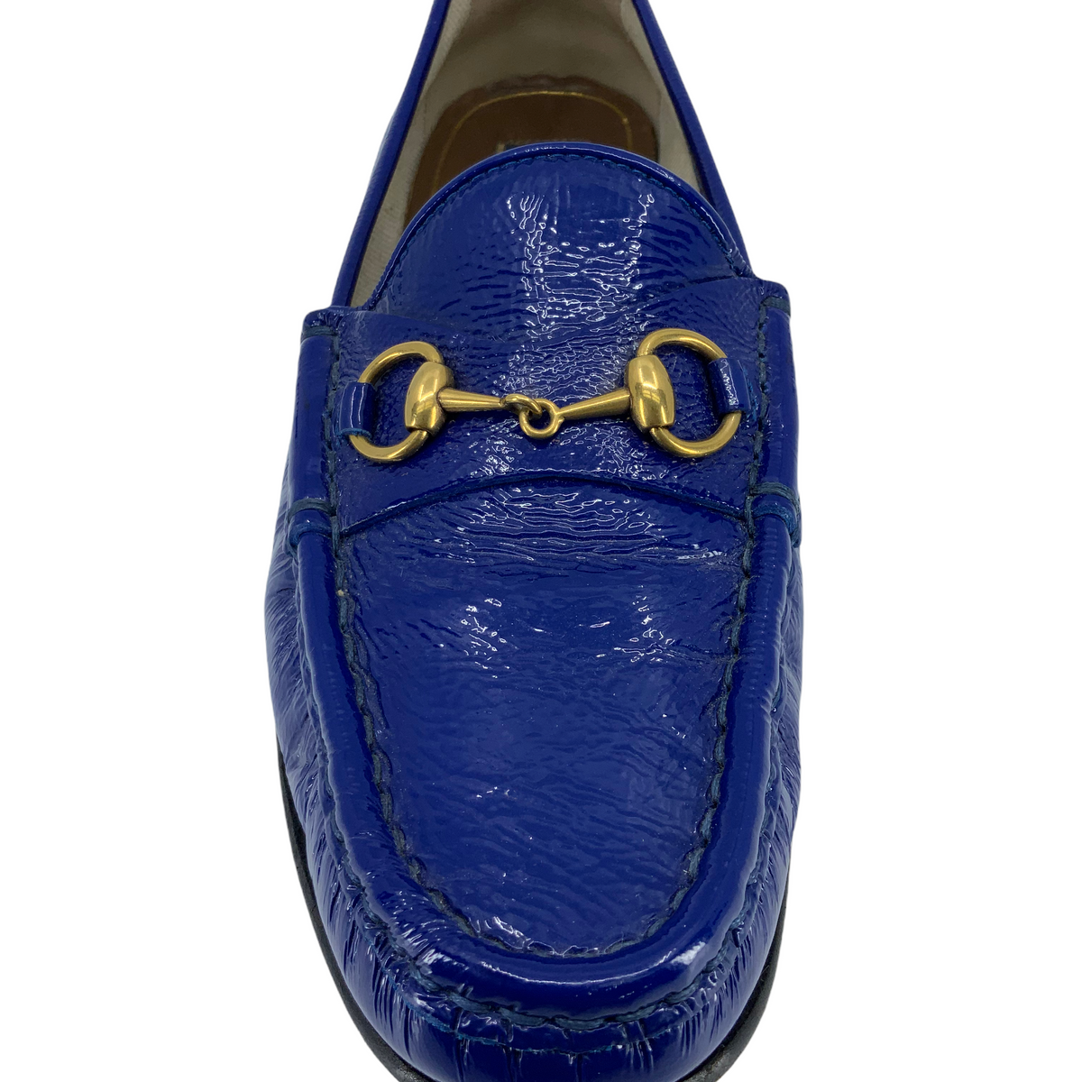 Gucci Classic Patent Leather Horsebit Loafers Size 7.5