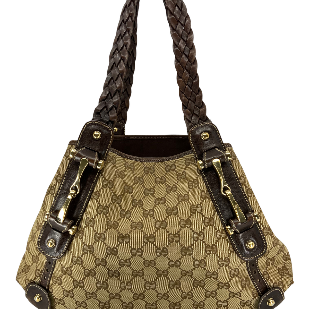 GUCCI Monogram Canvas Pelham Hobo