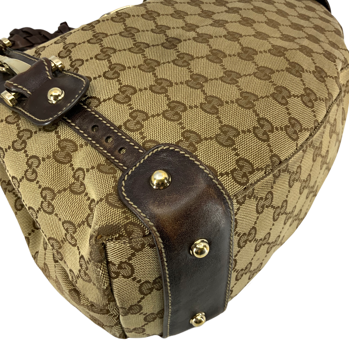 GUCCI Monogram Canvas Pelham Hobo