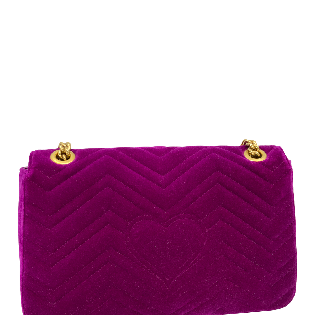 Gucci GG Marmont Matelasse Velvet Medium Shoulder Bag
