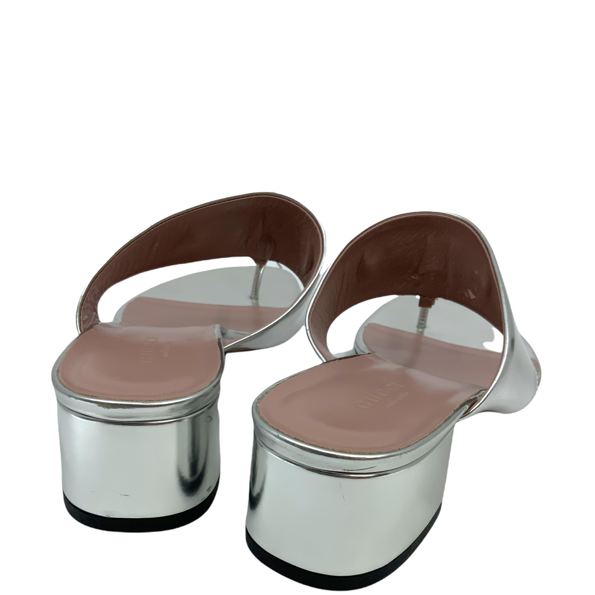 Gucci Patent Leather Horsebit Thong Sandals Size 9