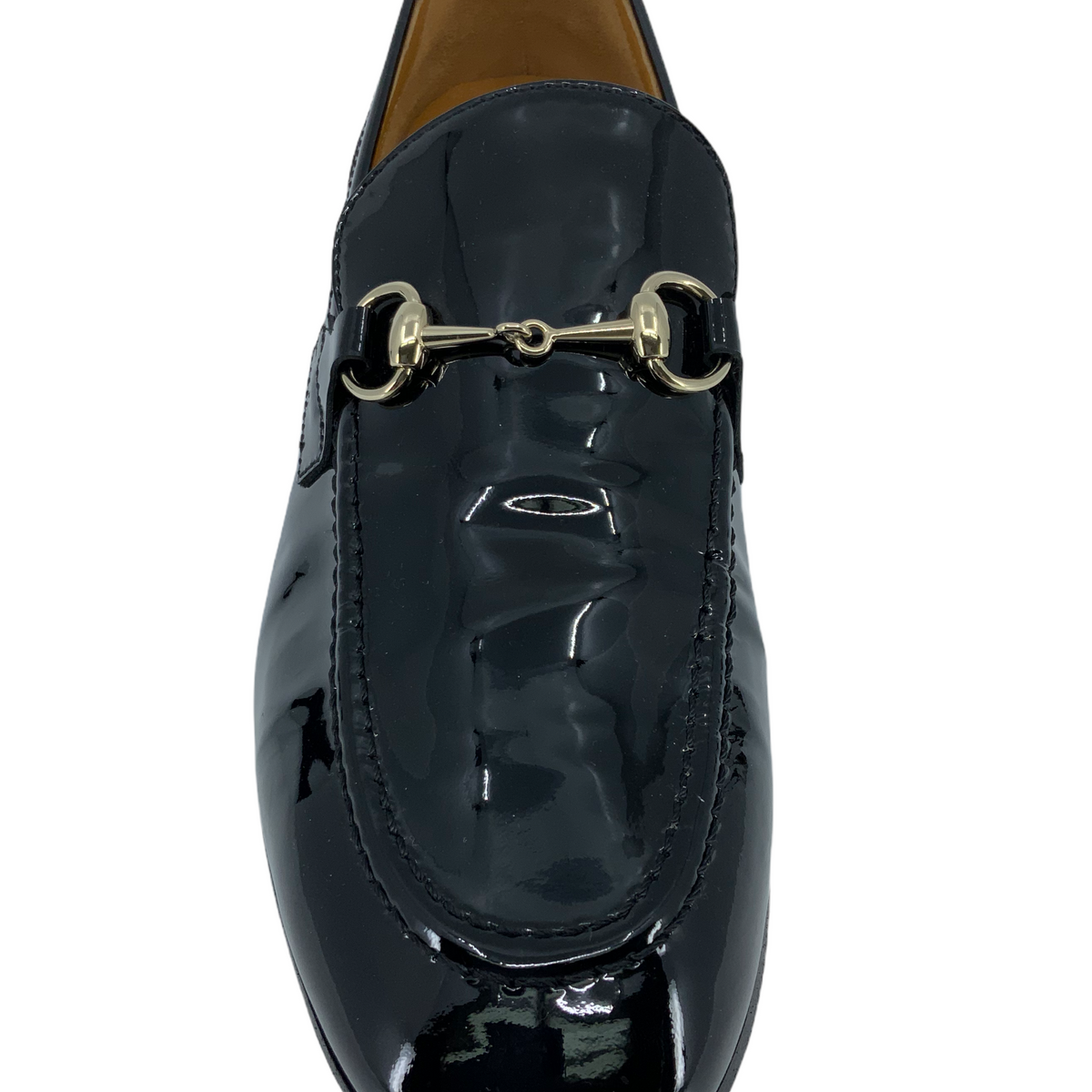 Gucci Classic Patent Leather Horsebit Loafers Size 8.5