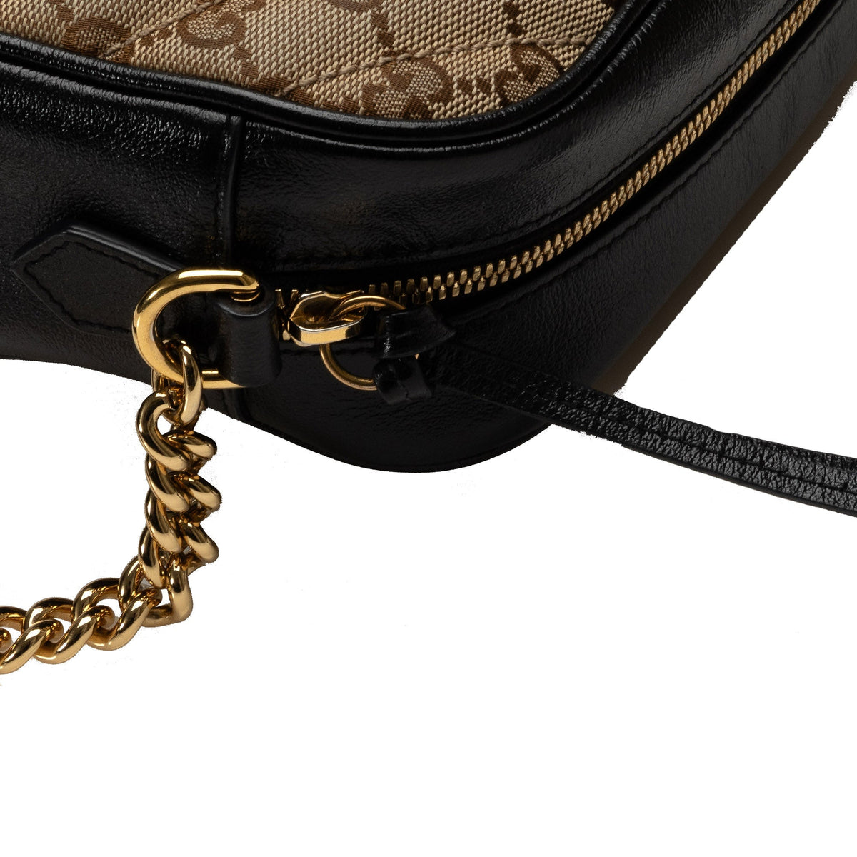 GUCCI Small GG Canvas Marmont Matelasse Camera Bag
